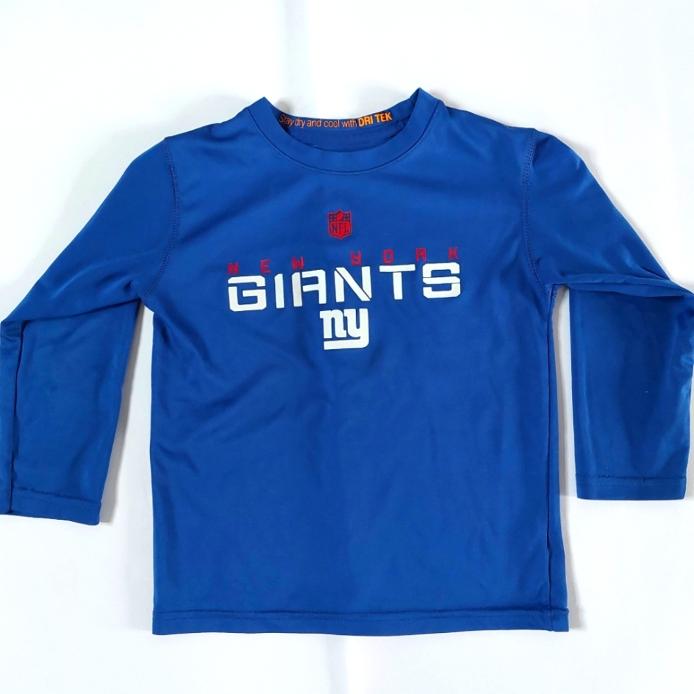 EUC Boy's NFL Giants L/S Dri Tek Tee Sz Sm